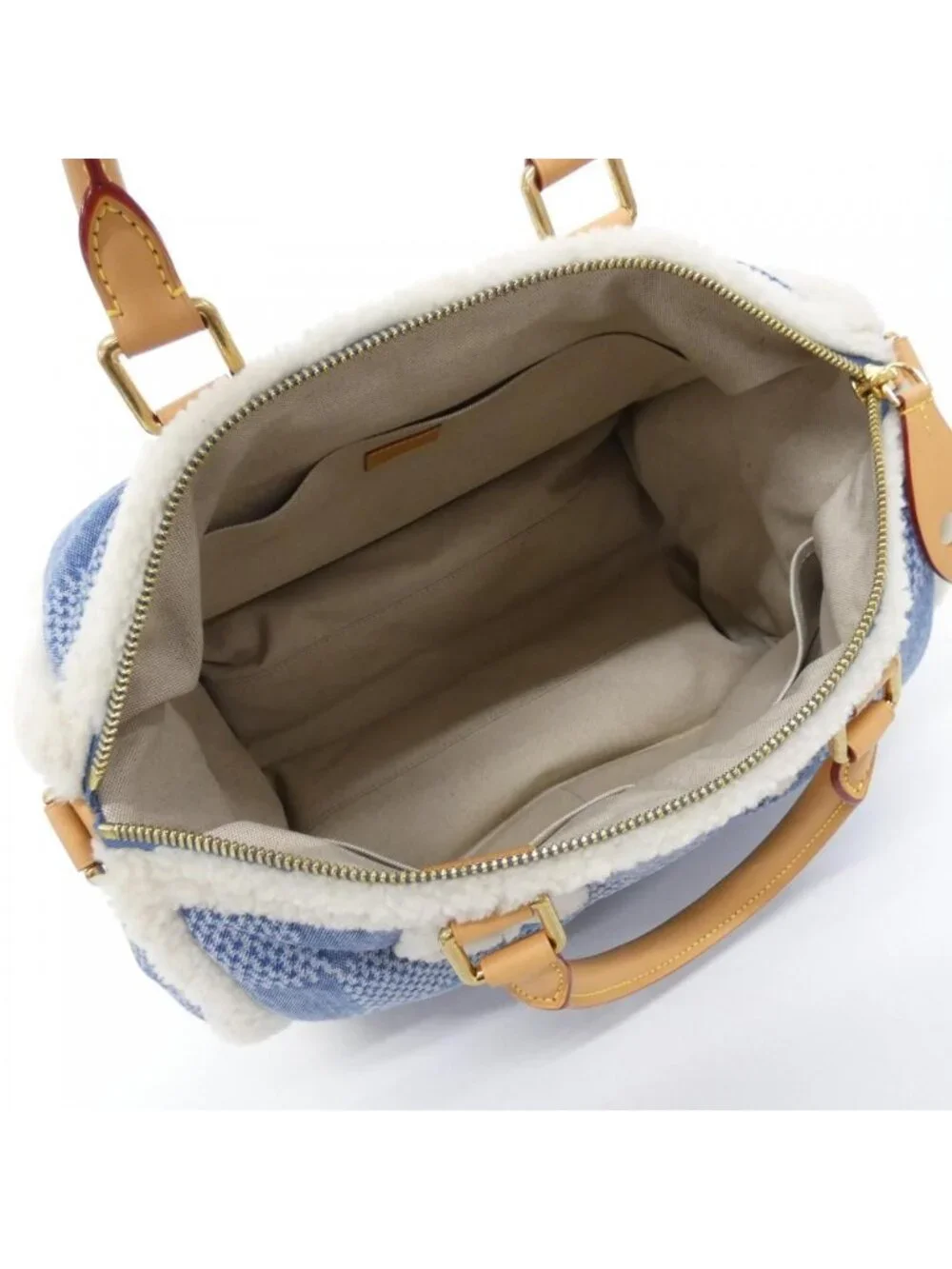 Louis Vuitton Damier Denim Speedy Bandouliere 40 Boston - Picture 6 of 7